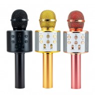Microfone Bluetooth Karaoke Youtuber Recorder Ws-858